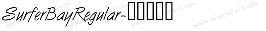 SurferBayRegular字体转换