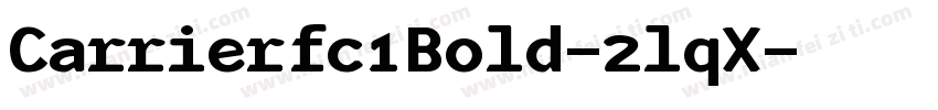 Carrierfc1Bold-2lqX字体转换