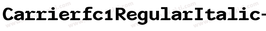 Carrierfc1RegularItalic-nG5O字体转换