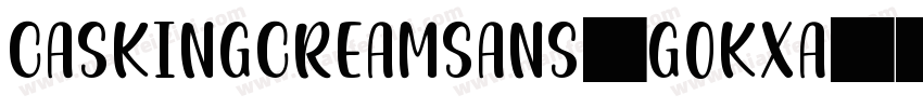 CaskingCreamSans-GOKxA字体转换