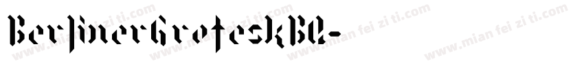 BerlinerGroteskBQ字体转换
