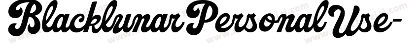 BlacklunarPersonalUse字体转换