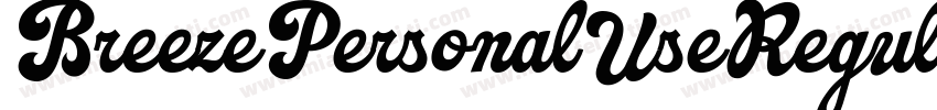 BreezePersonalUseRegular-oYBz字体转换