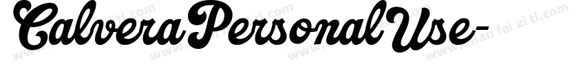 CalveraPersonalUse字体转换