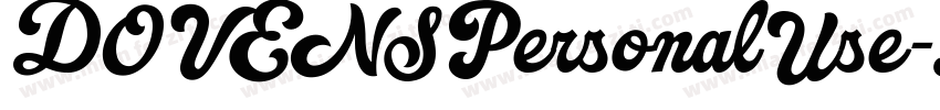 DOVENSPersonalUse-Li字体转换