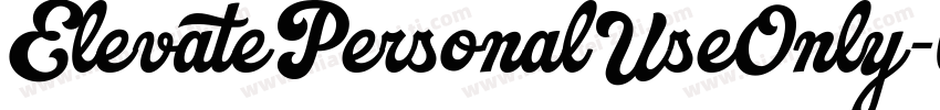 ElevatePersonalUseOnly-lJjq字体转换