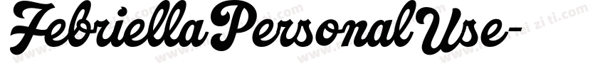 FebriellaPersonalUse字体转换