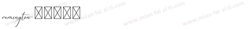 remington字体转换