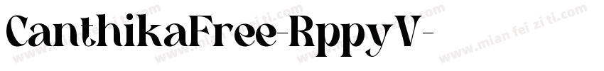 CanthikaFree-RppyV字体转换