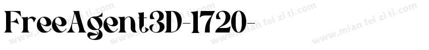 FreeAgent3D-1720字体转换