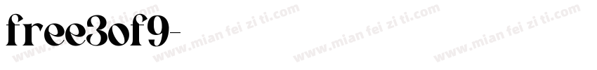 free3of9字体转换