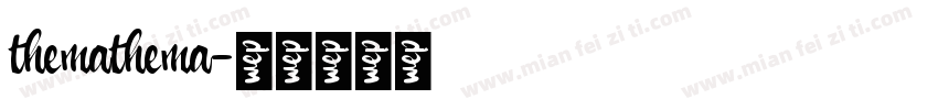 themathema字体转换