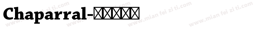 Chaparral字体转换