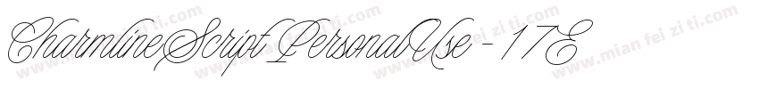 CharmlineScriptPersonalUse-17EB字体转换
