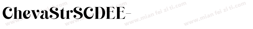 ChevaStrSCDEE字体转换