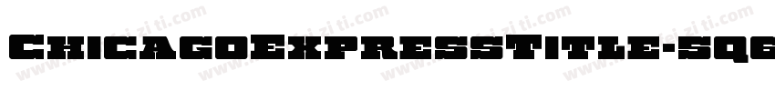 ChicagoExpressTitle-5q6j字体转换