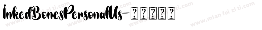 InkedBonesPersonalUs字体转换