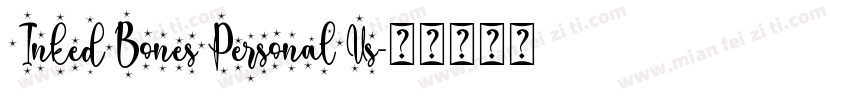 InkedBonesPersonalUs字体转换