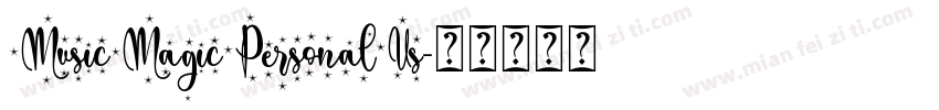 MusicMagicPersonalUs字体转换