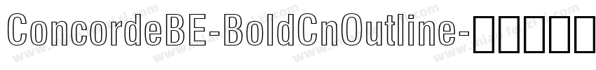 ConcordeBE-BoldCnOutline字体转换