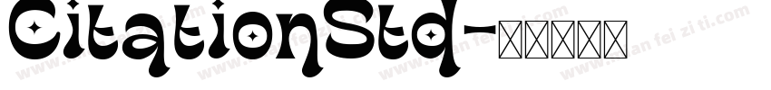 CitationStd字体转换