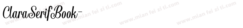 ClaraSerifBook字体转换