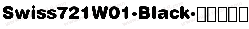 Swiss721W01-Black字体转换