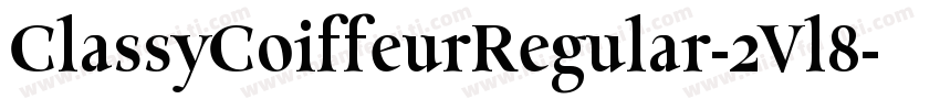 ClassyCoiffeurRegular-2Vl8字体转换
