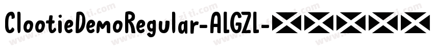 ClootieDemoRegular-ALGZL字体转换