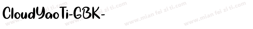 CloudYaoTi-GBK字体转换