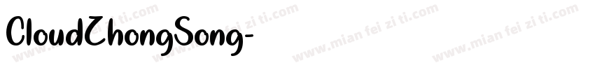 CloudZhongSong字体转换