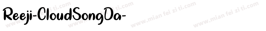 Reeji-CloudSongDa字体转换