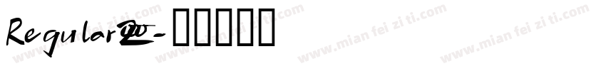 Regular2000字体转换
