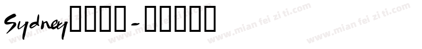 Sydney字体下载字体转换