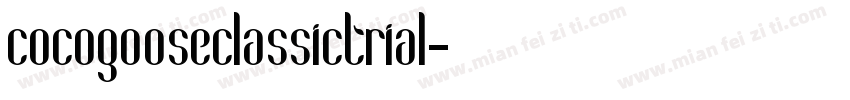 cocogooseclassictrial字体转换