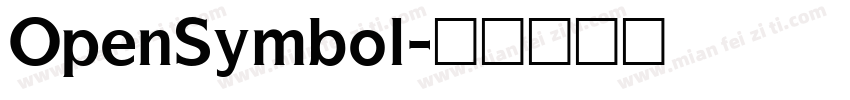 OpenSymbol字体转换