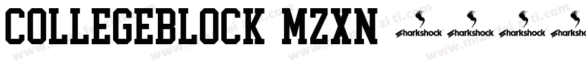 CollegeBlock-Mzxn字体转换