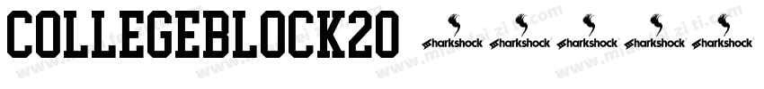 CollegeBlock20字体转换