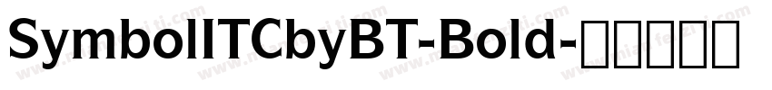 SymbolITCbyBT-Bold字体转换
