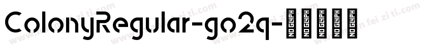 ColonyRegular-go2q字体转换