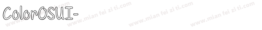 ColorOSUI字体转换
