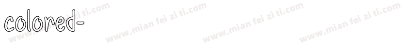 colored字体转换