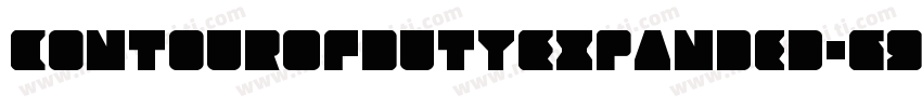 ContourOfDutyExpanded-G9dy字体转换