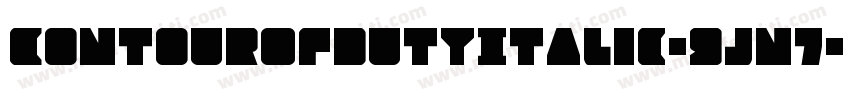 ContourOfDutyItalic-9jn7字体转换