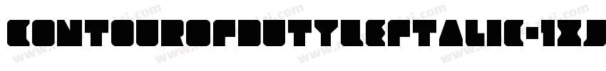 ContourOfDutyLeftalic-1xJ4字体转换