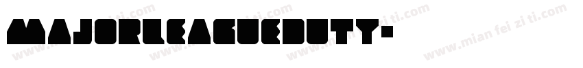 MajorLeagueDuty字体转换