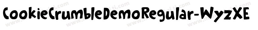 CookieCrumbleDemoRegular-WyzXE字体转换