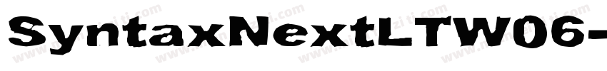 SyntaxNextLTW06-Regu字体转换