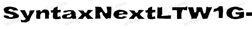 SyntaxNextLTW1G-Regu字体转换