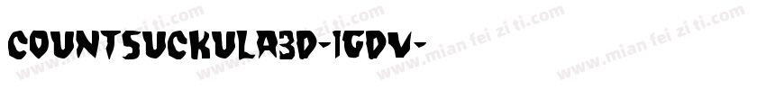 CountSuckula3D-1gdv字体转换